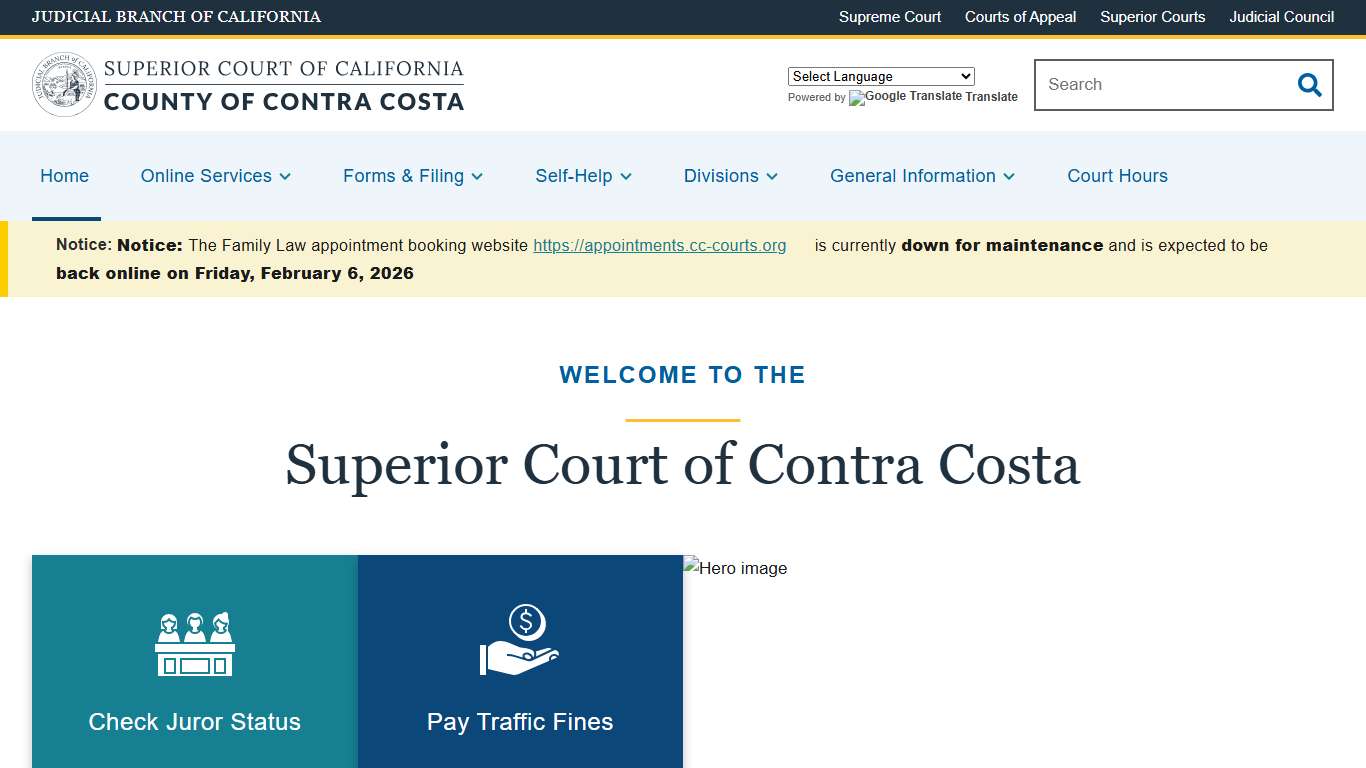 Home Superior Court of California County of Contra Costa